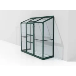 Vitavia Anlehn-Gewächshaus Ida 1300 ESG 3 Mm Smaragd 192,8 X 182,3 X 68,8 Cm