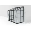 Vitavia Anlehn-Gewächshaus Ida 3300 ESG 3 Mm Schwarz 255 X 222 X 131,5 Cm