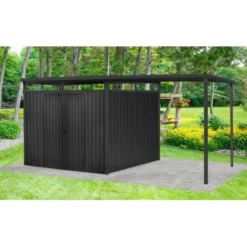 Pergart Gerätehaus Rheinfelden 108 Mit Schleppdach Anthrazit 576 X 245 X 226 Cm -Vitavia Verkäufe 4005717251529 2298 AB 06