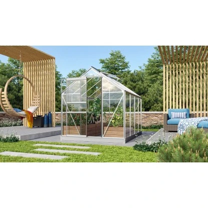 Vitavia Gewächshaus Venus 5000 ESG 3 Mm - Alu Vorzugsset 1 Vitavia Gewächshaus Venus 5000 ESG 3 Mm - Alu Vorzugsset