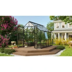 Vitavia Gewächshaus Olymp 8300 ESG 3 Mm - Schwarz Vorzugsset