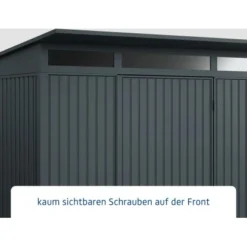Ecostar Gerätehaus Trend Mit Pultdach Typ 1 RAL7016 Anthrazitgrau Einzeltür -Vitavia Verkäufe 4005954382994 4860 004