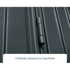 Ecostar Gerätehaus Trend Mit Pultdach Typ 1 RAL7016 Anthrazitgrau Einzeltür -Vitavia Verkäufe 4005954382994 4860 006