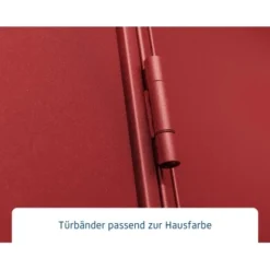 Ecostar Gerätehaus Elegant Mit Pultdach Typ 1 RAL3004 Purpurrot Einzeltür -Vitavia Verkäufe 4005954394201 4860 006