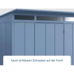 Ecostar Gerätehaus Elegant Mit Pultdach Typ 1 RAL5014 Taubenblau Einzeltür 9 Ecostar Gerätehaus Elegant Mit Pultdach Typ 1 RAL5014 Taubenblau Einzeltür -Vitavia Verkäufe 4005954394218 4860 004