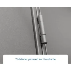 Ecostar Gerätehaus Elegant Mit Pultdach Typ 1 RAL9007 Graualuminium Einzeltür -Vitavia Verkäufe 4005954394263 4860 006