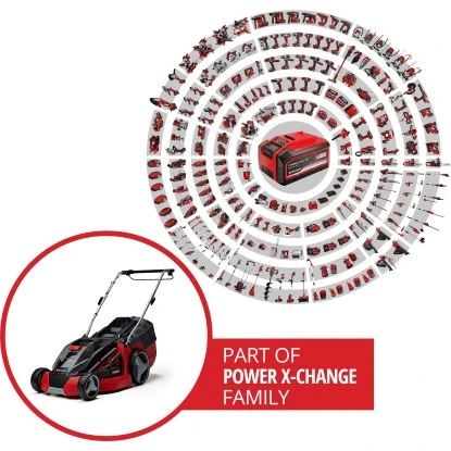 Einhell Power X-Change Akku-Rasenmäher GE-CM 43 Li 63 L Fangkorb Inkl. 2 Akkus 2 Einhell Power X-Change Akku-Rasenmäher GE-CM 43 Li 63 L Fangkorb Inkl. 2 Akkus – Bild 2