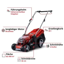 Einhell Power X-Change Akku-Rasenmäher GE-CM 36/36 Li Inkl. 2x4,0 Ah Akkus -Vitavia Verkäufe 4006825645835 2171 03 1