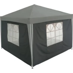 Seitenwand 2 Stück Für Alu-Pavillon Pontino Grau