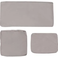 (Ersatz-)Kissenhüllen-Set Für Noralee Sofa-Lounge-Set Grau 3-teilig