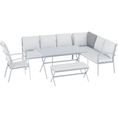 (Ersatz-)Eck-Rückenkissen Klein Für Garnet Eck-Diningset Grau 2 (Ersatz-)Eck-Rückenkissen Klein Für Garnet Eck-Diningset Grau – Bild 2