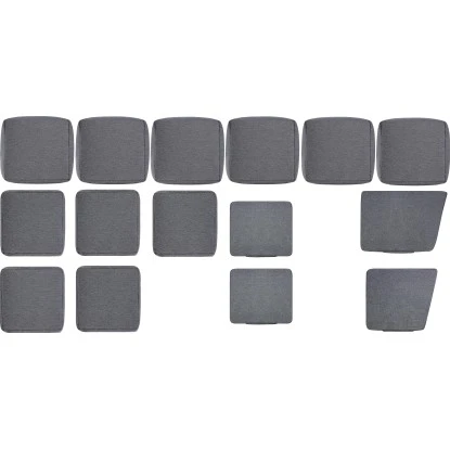 (Ersatz-)Kissenhüllen-Set Für Elfrida Eck-Dining-Set Grau 2 (Ersatz-)Kissenhüllen-Set Für Elfrida Eck-Dining-Set Grau – Bild 2