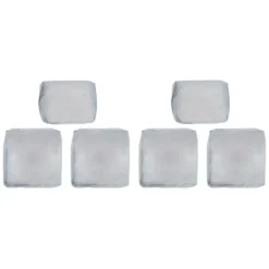 Ersatz-Kissenbezüge Für Olea Balkonmöbelset Grau 6-teilig