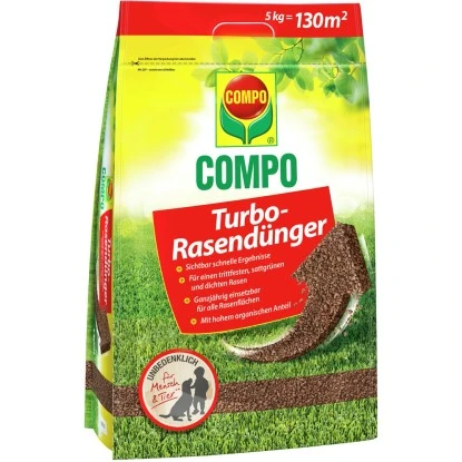 Compo Turbo-Rasendünger 5 Kg Für Einen Robusten Rasen 1 Compo Turbo-Rasendünger 5 Kg Für Einen Robusten Rasen
