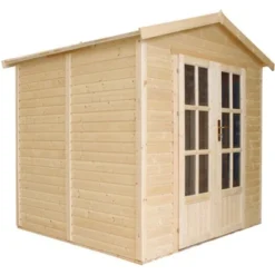 Timbela Gartenhaus Holz M351FB+H351FBBROWN 4 M² Dachziegel Braun Mit Boden -Vitavia Verkäufe 400 M351FBH351FBBROWN S 05