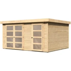 Karibu Gartenhaus Mühlentrup 3 Naturbelassen 404 Cm X 332,5 Cm -Vitavia Verkäufe 4010090390475 3739 4