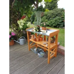 Pflanztisch Klappbar Mit Verzinkter Arbeitsfläche 45 Cm X 97 Cm X 88 Cm -Vitavia Verkäufe 4012379353577 4401 4