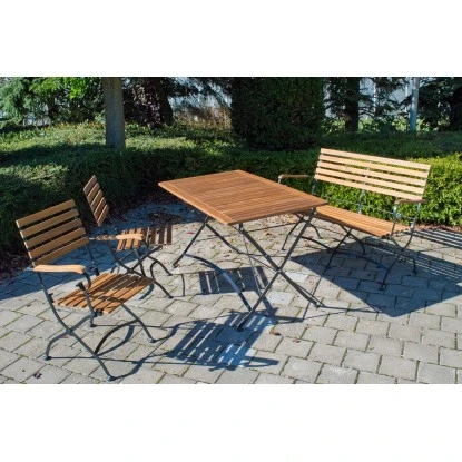 Acamp Set 2x Klappsessel Lindau Teak-Schwarz FSC® 5 Acamp Set 2x Klappsessel Lindau Teak-Schwarz FSC® – Bild 5