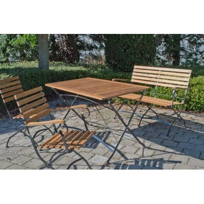 Acamp Set 2x Klappsessel Lindau Teak-Schwarz FSC® 7 Acamp Set 2x Klappsessel Lindau Teak-Schwarz FSC® – Bild 7