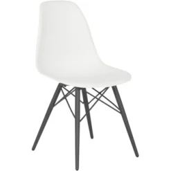 Acamp Set 2x Schalenstuhl New York 61 Cm X 61 Cm X 80 Cm Anthrazit-Weiß