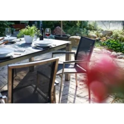 Acamp Set 4x Stapelsessel Auris Tisch Auris 200x100 Cm Edelstahl-Metalica Dark 14 Acamp Set 4x Stapelsessel Auris Tisch Auris 200x100 Cm Edelstahl-Metalica Dark -Vitavia Verkäufe 4013556500227 3458 02