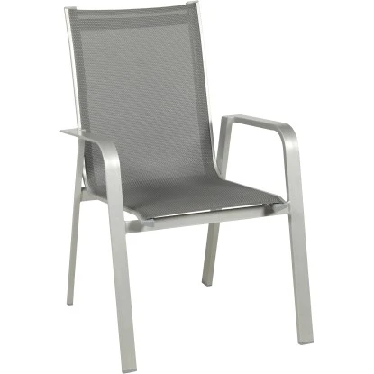 Acamp Set 4x Stapelsessel Urban 1x Tisch Acaplan Loft 160x90 Cm Platin-Schiefer 3 Acamp Set 4x Stapelsessel Urban 1x Tisch Acaplan Loft 160x90 Cm Platin-Schiefer – Bild 3