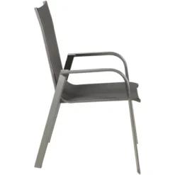 Acamp Set 4x Stapelsessel Urban Tisch Acaplan Loft 160x90 Cm Anthrazit-Schiefer -Vitavia Verkäufe 4013556500548 3651 17