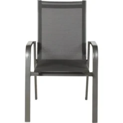 Acamp Set 4x Stapelsessel Urban Tisch Acaplan Loft 160x90 Cm Anthrazit-Schiefer -Vitavia Verkäufe 4013556500548 3653 19