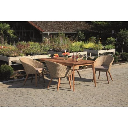 Acamp Set 4x Armsessel Atacama 1x Tisch Atacama 180 Cm X 90 Cm Teak 5 Acamp Set 4x Armsessel Atacama 1x Tisch Atacama 180 Cm X 90 Cm Teak – Bild 5