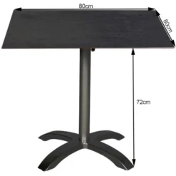 Acamp Set 2x Sessel New York 1x Tisch Acaplan 80 Cm X 80 Cm Grau-Weiß -Vitavia Verkäufe 4013556501224 4142 07