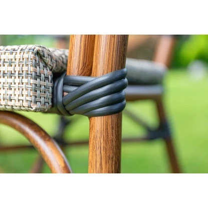 Acamp Set 4x Sessel Maui 1x Tisch Maui Ø 70 Cm Bambus-Cappuccino 6 Acamp Set 4x Sessel Maui 1x Tisch Maui Ø 70 Cm Bambus-Cappuccino – Bild 6