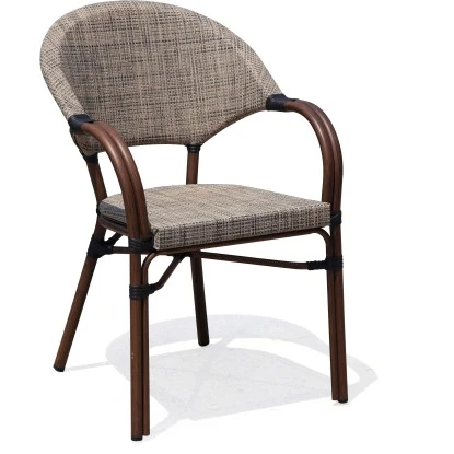 Acamp Set 4x Sessel Maui 1x Tisch Maui Ø 70 Cm Bambus-Cappuccino 2 Acamp Set 4x Sessel Maui 1x Tisch Maui Ø 70 Cm Bambus-Cappuccino – Bild 2