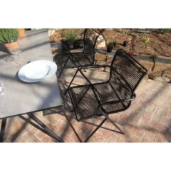 Acamp Stapelsessel Alpha Rope 55 Cm X 57 Cm X 83 Cm Anthrazit-Nero -Vitavia Verkäufe 4013556562133 4334 02