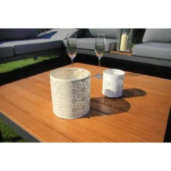 Acamp Loungegruppe Paros Anthrazit-Teak FSC® -Vitavia Verkäufe 4013556562706 4382 05