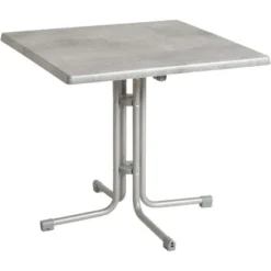 Acamp Tisch Piazza 70 Cm X 70 Cm Platin-Cemento