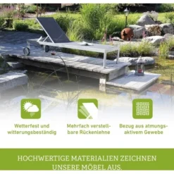 Acamp Liege Rimini 198 Cm X 60 Cm X 35 Cm Snow 11 Acamp Liege Rimini 198 Cm X 60 Cm X 35 Cm Snow -Vitavia Verkäufe 4013556568098 4629 06