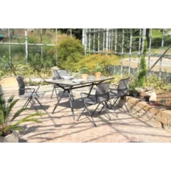 Acamp Set 6x Stapelsessel Alpha Tex 55 Cm X 57 Cm X 83 Cm Anthrazit-Nero -Vitavia Verkäufe 4013556570251 4805 08