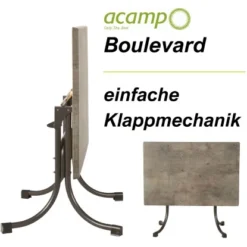 Acamp Tisch Boulevard 120 Cm X 80 Cm Anthrazit-Driftwood 5 Acamp Tisch Boulevard 120 Cm X 80 Cm Anthrazit-Driftwood -Vitavia Verkäufe 4013556574440 4897 03