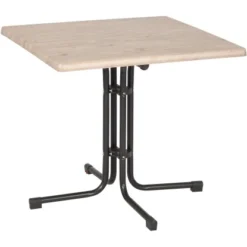 Acamp Tisch Piazza 80 Cm X 80 Cm Anthrazit-Driftwood