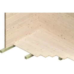 Skan Holz Freizeithaus Luzern 380 Cm X 300 Cm Mit Lattung Natur -Vitavia Verkäufe 4018211610785 2622 CU 2
