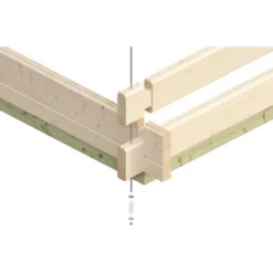 Skan Holz Freizeithaus Luzern 380 Cm X 300 Cm Mit Lattung Natur -Vitavia Verkäufe 4018211610785 2622 CU 3