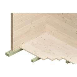 Skan Holz Freizeithaus Calgary 380 Cm X 300 Cm Mit Lattung Natur -Vitavia Verkäufe 4018211621514 2622 CU 2