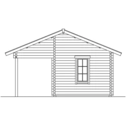 Skan Holz Freizeithaus Calgary 380 Cm X 300 Cm Mit 2. Schalung Natur -Vitavia Verkäufe 4018211621521 2622 VM 4