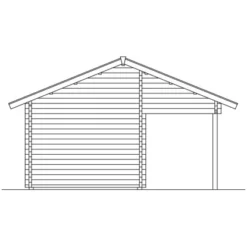 Skan Holz Freizeithaus Calgary 380 Cm X 300 Cm Mit 2. Schalung Natur -Vitavia Verkäufe 4018211621521 2622 VM 5