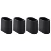 Siena Garden Fußkappen-Set Schwarz 40 Mm X 20 Mm