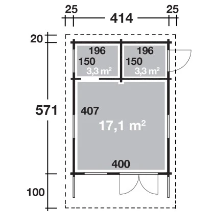 Wolff Finnhaus Ferienhaus Göteborg 70-B Klassik B X T: 414 Cm X 571 Cm 12 Wolff Finnhaus Ferienhaus Göteborg 70-B Klassik B X T: 414 Cm X 571 Cm – Bild 12