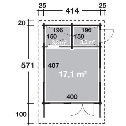 Wolff Finnhaus Ferienhaus Göteborg 70-C Klassik Schlafboden BxT: 414 Cm X 571 Cm 12 Wolff Finnhaus Ferienhaus Göteborg 70-C Klassik Schlafboden BxT: 414 Cm X 571 Cm – Bild 12