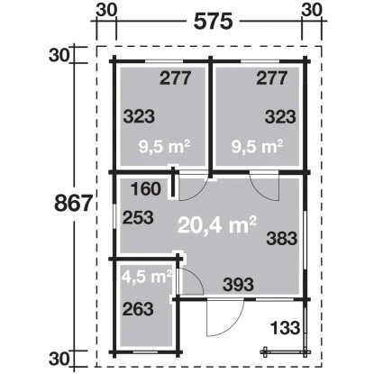 Wolff Finnhaus Ferienhaus Spessart 92-B B X T: 577 Cm X 869 Cm 11 Wolff Finnhaus Ferienhaus Spessart 92-B B X T: 577 Cm X 869 Cm – Bild 11