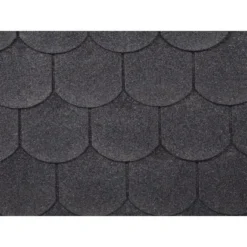 Wolff Finnhaus Dachschindeln Biberschwanz Schwarz 3 M²