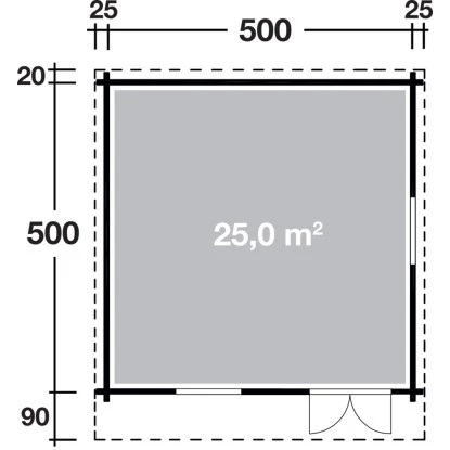 Wolff Finnhaus Holz-Gartenhaus Nordkap 70-F B X T: 500 Cm X 500 Cm 12 Wolff Finnhaus Holz-Gartenhaus Nordkap 70-F B X T: 500 Cm X 500 Cm – Bild 12
